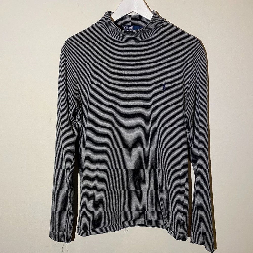 Polo by Ralph Lauren Black and White Striped Top
